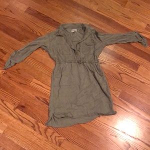 Green Long-sleeve Dress